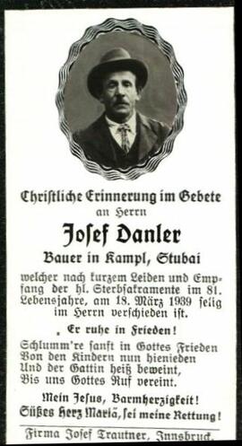 Danler Josef Bauer-Kampl Neustift