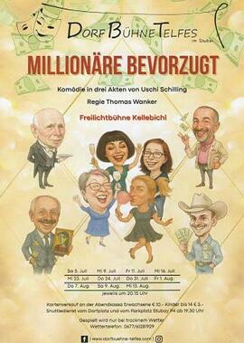Theater--&quot;Millionäre bevorzugt&quot; Folder - Spieler