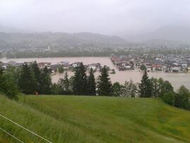 Katastrophenhilfe Hochwasser Kössen
