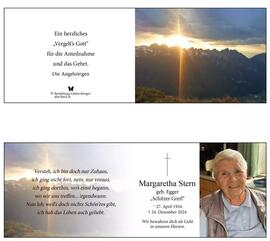 Stern Margaretha gb. Egger- Neustift