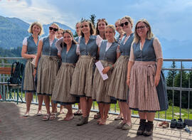 Singgruppe &quot;Just sing&quot; auf der Naviserhütte