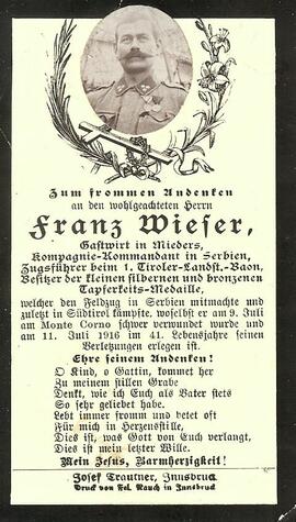 Wieser Franz Mieders