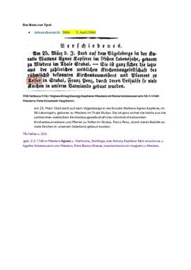 Kapferer Agnes v. Mieders, Kirchenbaugesellschaft des Franz Penz Telfes