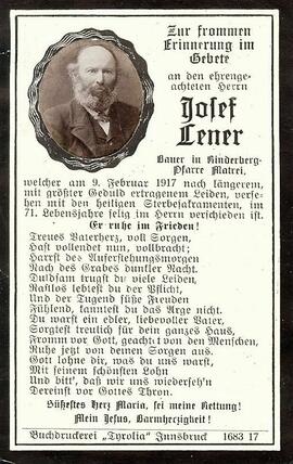 Lener Josef Deutsch Matrei