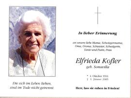 Kofler geb Somavilla Elfriede, Kaufmannsgattin Fulpmes