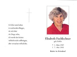 Kofler Elisabeth verh. Fischlechner Fulpmes-Telfes