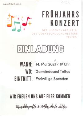 Frühjahrskonzert Jugendkapelle-Volkschulorchester Telfes