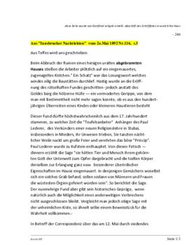 Gerippefund beim Abbruch eines Brandobjektes