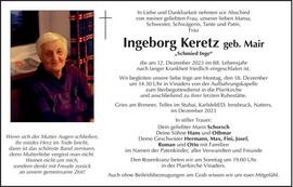 Mair Ingeborg vh. Keretz-Gries- Telfes