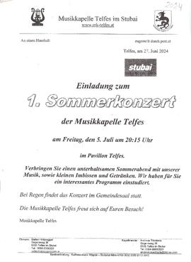 Musikkapelle Telfes  1. Sommerkonzert