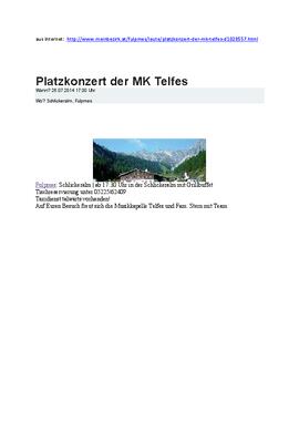 Platzkonzert in der Schlick MK Telfes