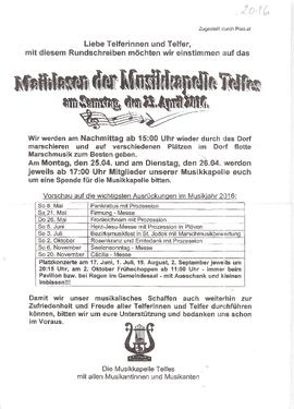 Musikkapelle Telfes  Maiblasen