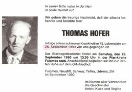 Hofer Thomas Fulpmes