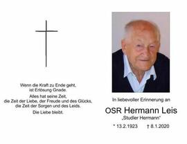 Leis Hermann OSR Lehrer Telfes Axams