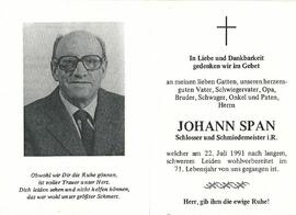 Span Johann vulgo Kassn Schmiedmeister Telfes