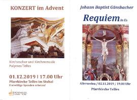 Requiem-J.B.Gänsbacher Chor u Musik Fulpmes-Telfes