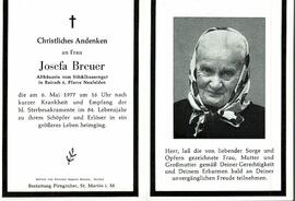 Breuer Josefa Stöcklbäurin Priestermutter Neufelden OÖ