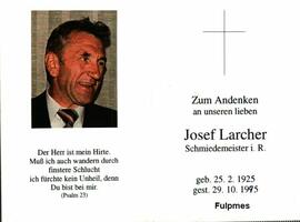 Larcher Josef Schmiedmeister Fulpmes