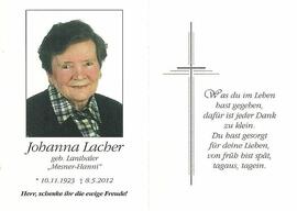 Lanthaler Johanna verh Lacher Telfes