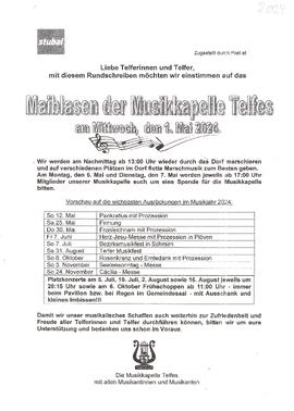 Musikkapelle Telfes  Maiblasen