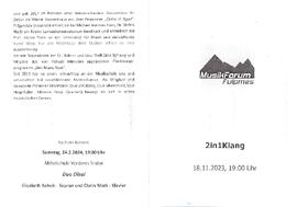 Musikforum Fulpmes-Duo Elisai - Heidemarie Mravlag Telfes