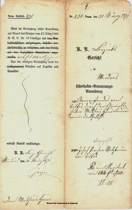 Hypothek Armenfonds-Josef Pircher