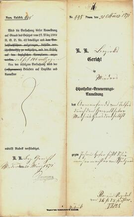 Hypothek Armenfonds-Johann Hofer Föstl Fulpmes2