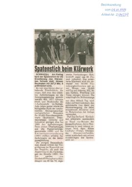 Spatenstich beim Klärwerk