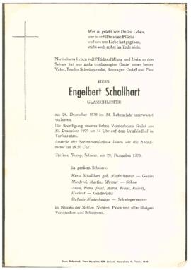 Schallhart Engelbert, Glasschleifer, im 54. Lebensjahr