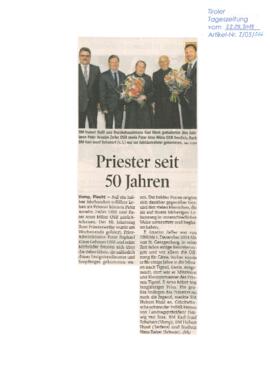Priester seit 50 Jahren - Pater Anselm Zellen und Pater Arno Münz