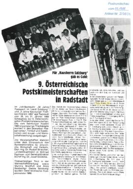 
Österreichische Postschimeisterschaften in Radstadt
