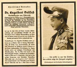 Dollfuß Dr. Engelbert, Bundeskanzler