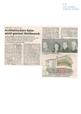 Architektenbüro Reimmichl gewinnt  Wettbewerb