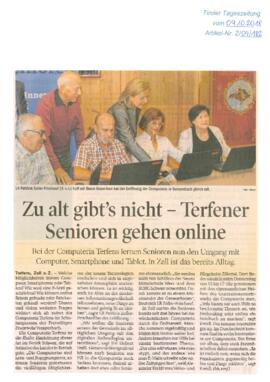 Zu alt gibt es nicht: Terfner Senioren gehen online