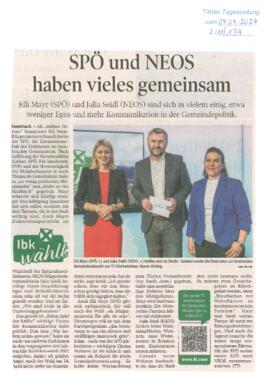 SPÖ und NEOS haben vieles gemeinsam