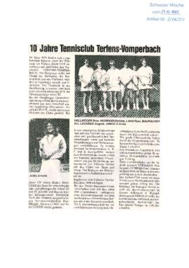 10 Jahre Tennisclub Terfens-Vomperbach