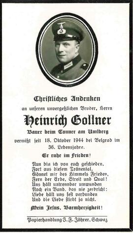 Gollner Heinrich, Dannerbauer am Umlberg