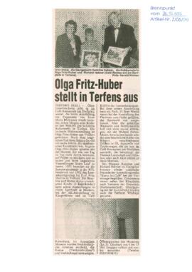 Olga Fritz-Huber stellt in Terfens aus