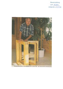Werner Mur baut Holzfenster für Altbauten