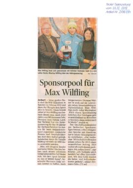 Sponsorpool für Max Wilfling
