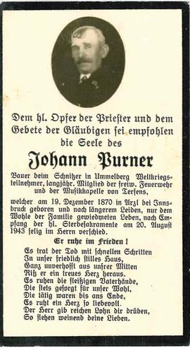 Purner Johann, Schnitzerbauer am Umlberg