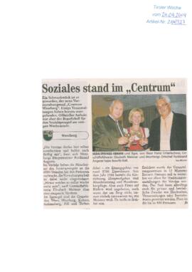 Soziales stand im &quot;Centrum