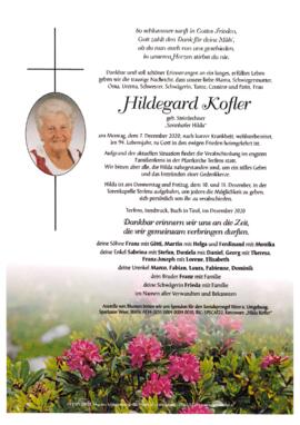 Kofler Hildegard, geb. Steinlechner, vulgo Sonnhofer Hilda, im 94. Lebensjahr