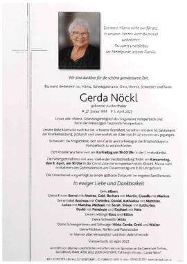 Nöckl Gerda, geb. Auckenthaler