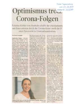 Optimismus trotz Corona - Folgen