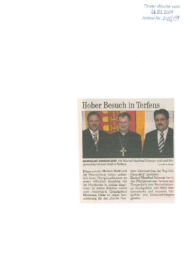 Hoher Besuch in Terfens - Bischof Manfred Scheuer