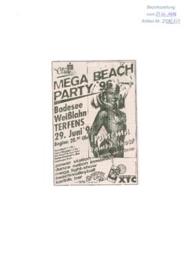 Mega Beach Tarty am Badesee Plakat