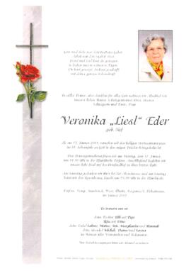 Eder Veronika "Liesl", geb. Sief, im 81. Lebensjahr