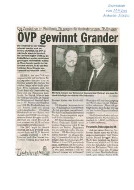 ÖVP gewinnt Grander