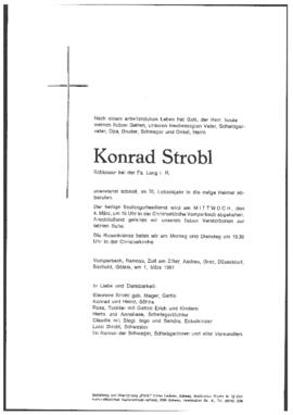 Strobl Konrad, Schlosser bei der Fa. Lang i.R., im 70. Lebensjahr